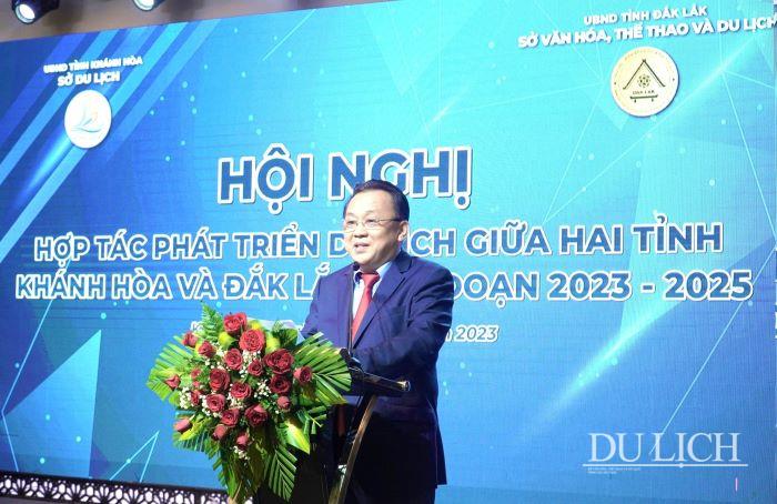 Ông Lê Hữu Hoàng - Phó Chủ tịch UBND tỉnh Khánh Hòa phát biểu tại Hội nghị.